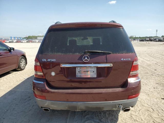 4JGBF71E67A215389 - 2007 MERCEDES-BENZ GL 450 4MATIC BURGUNDY photo 6