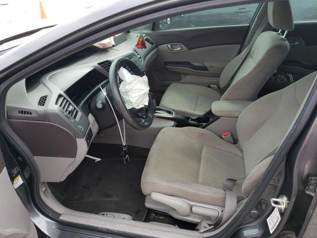 2HGFB2F53CH573608 - 2012 HONDA CIVIC LX CHARCOAL photo 7