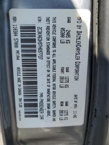 2C3KA63H97H697737 - 2007 CHRYSLER 300C SILVER photo 12