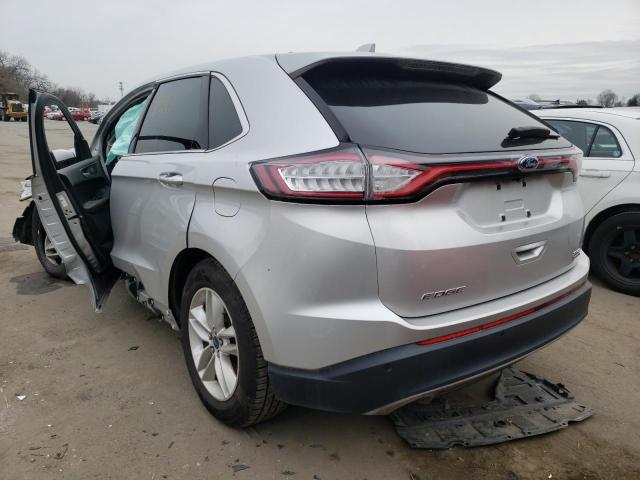 2FMTK4J9XFBB90596 - 2015 FORD EDGE SEL SILVER photo 3