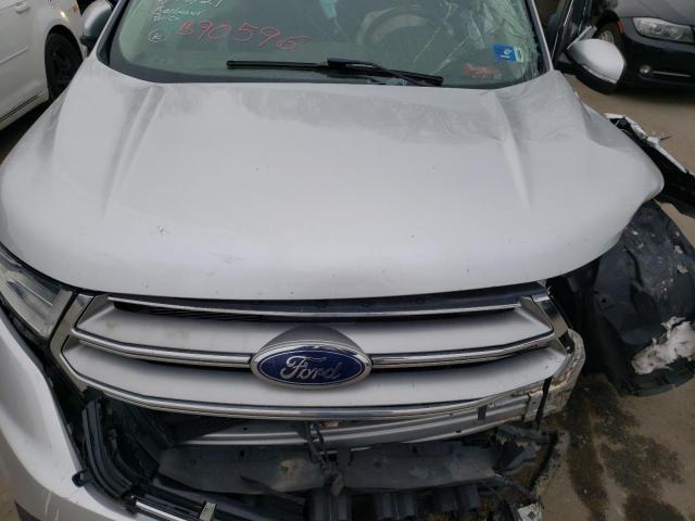 2FMTK4J9XFBB90596 - 2015 FORD EDGE SEL SILVER photo 7