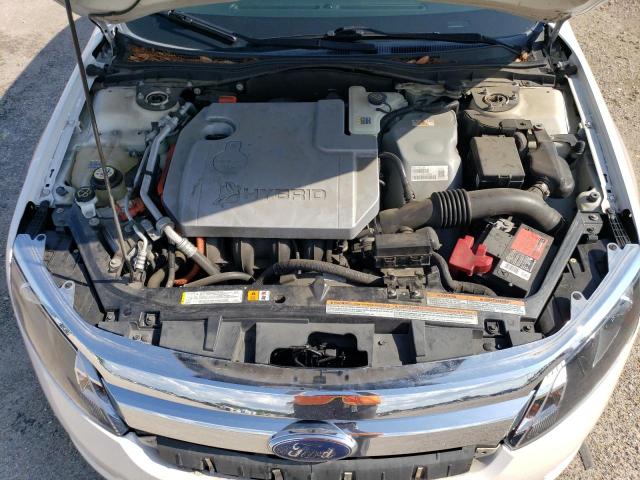 3FADP0L39AR114184 - 2010 FORD FUSION HYBRID WHITE photo 11