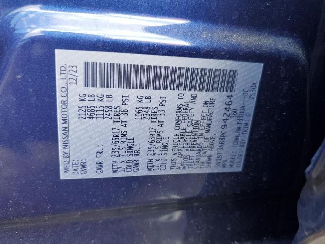 5N1BT3AB8PC942464 - 2023 NISSAN ROGUE S 蓝色 照片 14