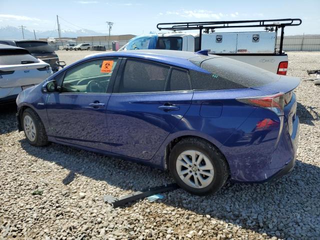 JTDKBRFU9H3057177 - 2017 TOYOTA PRIUS BLUE photo 2