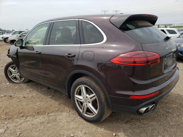 WP1AE2A23GLA60878 - 2016 PORSCHE CAYENNE SE HYBRID MAROON photo 2