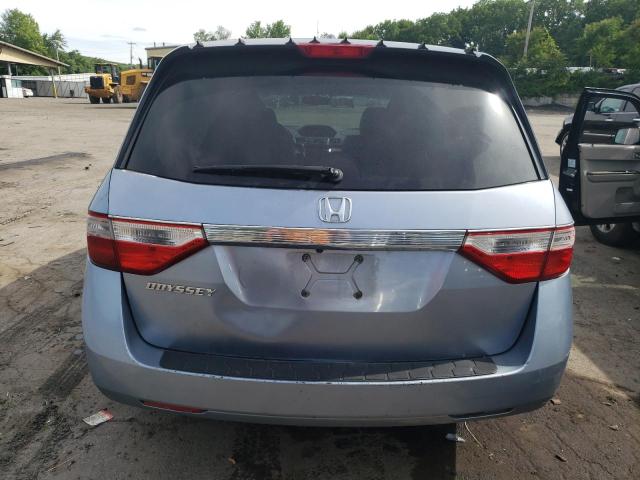 5FNRL5H69BB101904 - 2011 HONDA ODYSSEY EXL BLUE photo 6