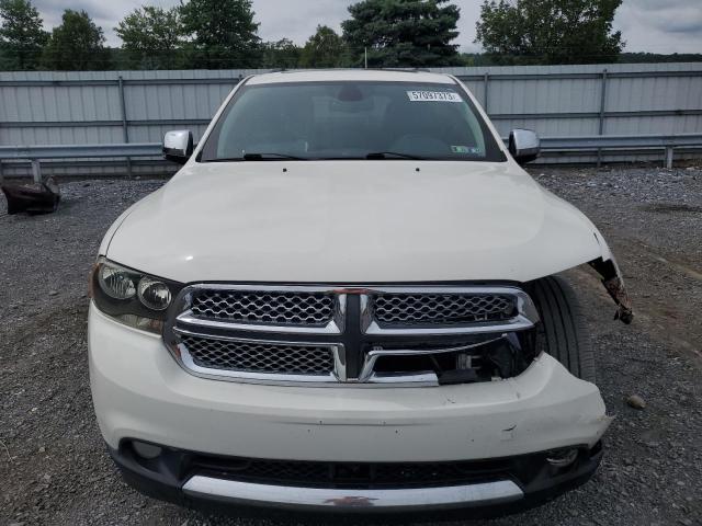 1C4SDJET8CC107628 - 2012 DODGE DURANGO CITADEL WHITE photo 5