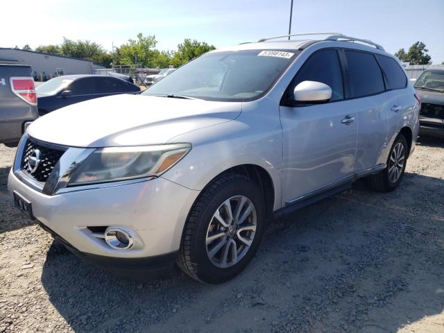 5N1AR2MN7DC636815 - 2013 NISSAN PATHFINDER S SILVER photo 1