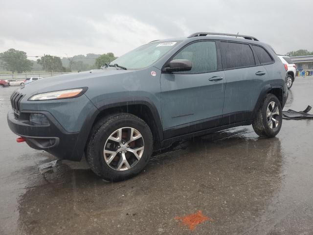 1C4PJMBS7EW236960 - 2014 JEEP CHEROKEE TRAILHAWK BLUE photo 1