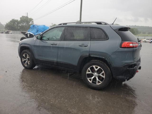 1C4PJMBS7EW236960 - 2014 JEEP CHEROKEE TRAILHAWK BLUE photo 2