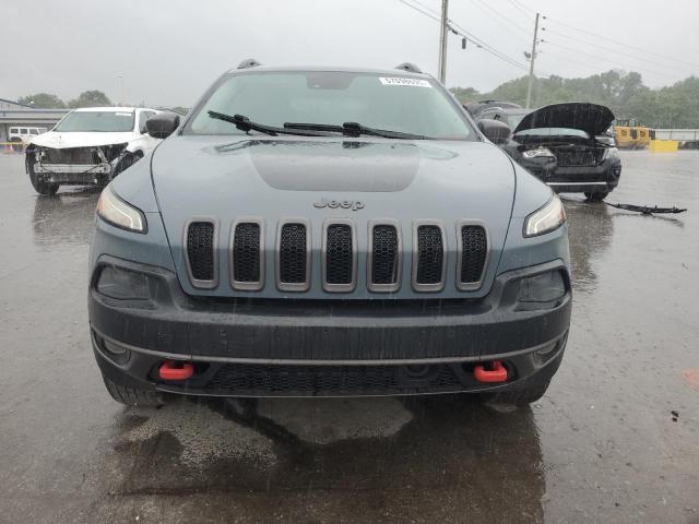 1C4PJMBS7EW236960 - 2014 JEEP CHEROKEE TRAILHAWK BLUE photo 5