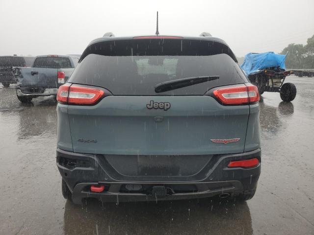 1C4PJMBS7EW236960 - 2014 JEEP CHEROKEE TRAILHAWK BLUE photo 6