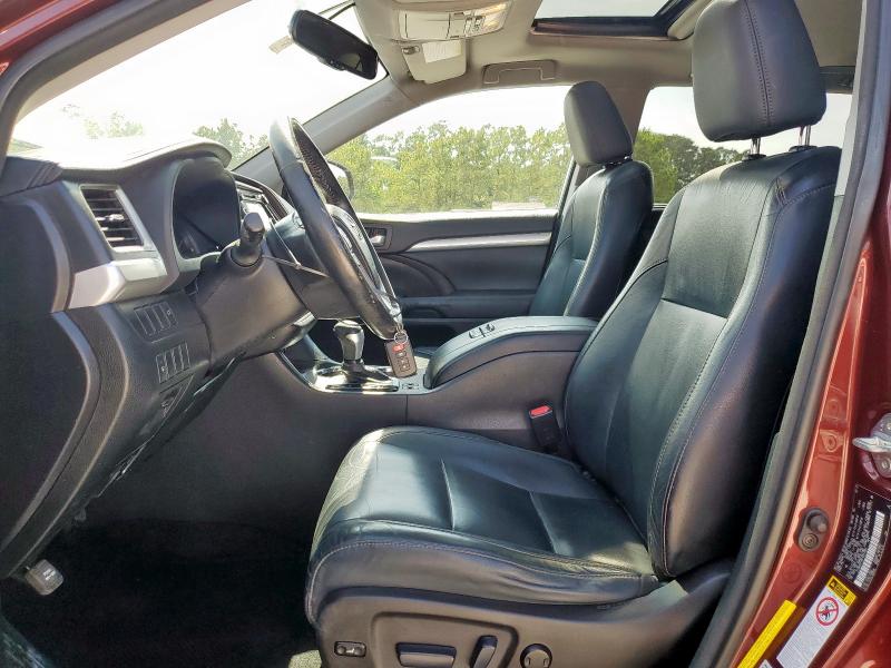 5TDKKRFH6FS051092 - 2015 TOYOTA HIGHLANDER XLE MAROON photo 7