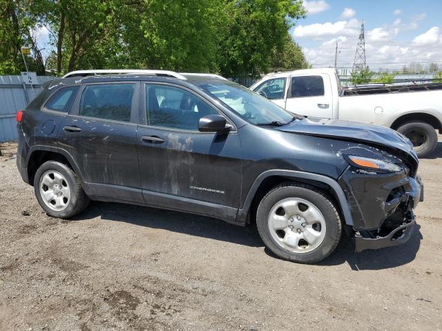 1C4PJLAB3FW542342 - 2015 JEEP CHEROKEE SPORT BLACK photo 4