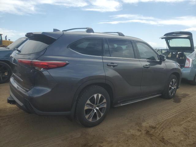 5TDHZRBH3NS234220 - 2022 TOYOTA HIGHLANDER XLE GRAY photo 3