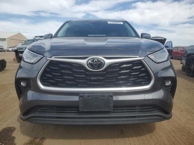 5TDHZRBH3NS234220 - 2022 TOYOTA HIGHLANDER XLE GRAY photo 5