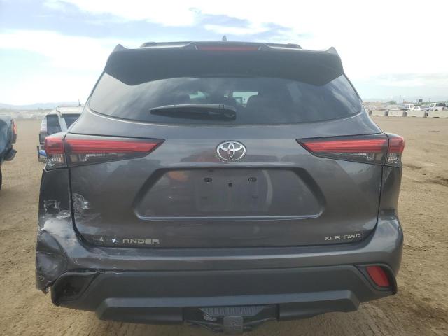 5TDHZRBH3NS234220 - 2022 TOYOTA HIGHLANDER XLE GRAY photo 6