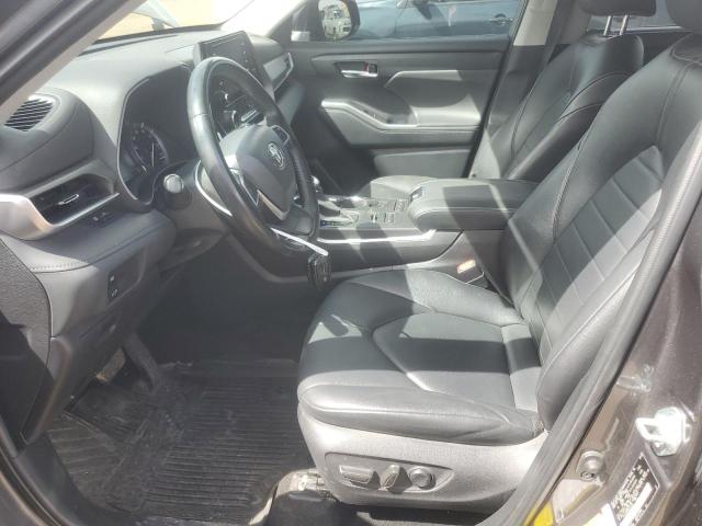 5TDHZRBH3NS234220 - 2022 TOYOTA HIGHLANDER XLE GRAY photo 7