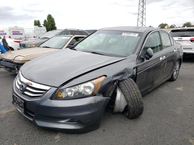 1HGCP3F89BA001458 - 2011 HONDA ACCORD EXL GRAY photo 1