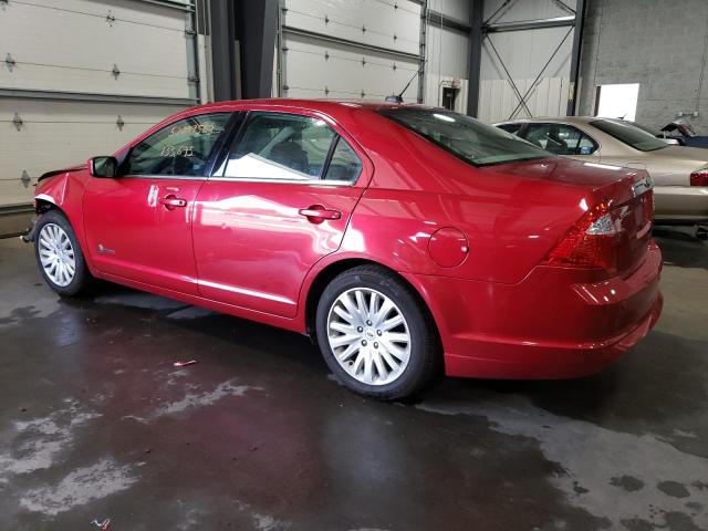 3FADP0L38CR205305 - 2012 FORD FUSION HYBRID RED photo 2