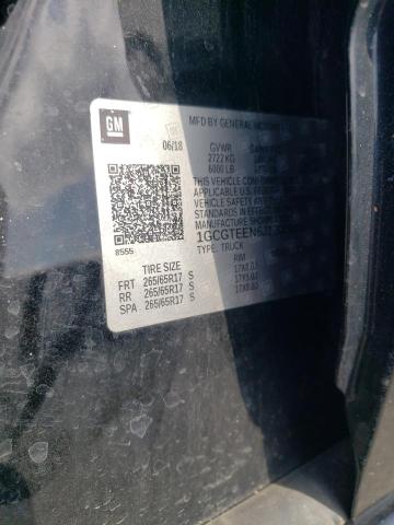 1GCGTEEN6J1305523 - 2018 CHEVROLET COLORADO ZR2 BLACK photo 12