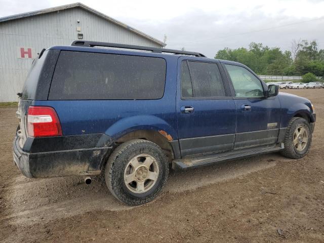 1FMFK15567LA48637 - 2007 FORD EXPEDITION EL XLT BLUE photo 3