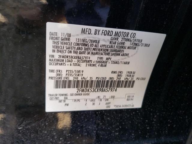 2FMDK53CX9BA57974 - 2009 FORD FLEX LIMITED BLACK photo 13