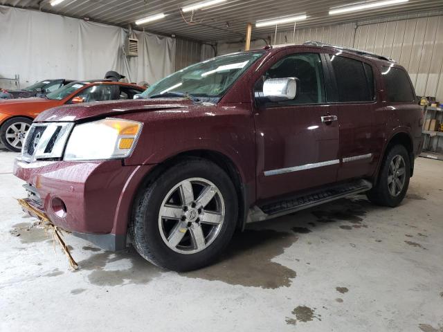 5N1AA0NE9AN617760 - 2010 NISSAN ARMADA PLATINUM MAROON photo 1