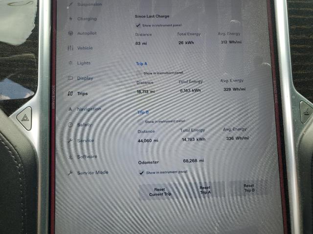 5YJSA1E14HF185924 - 2017 TESLA MODEL S 蓝色 照片 9