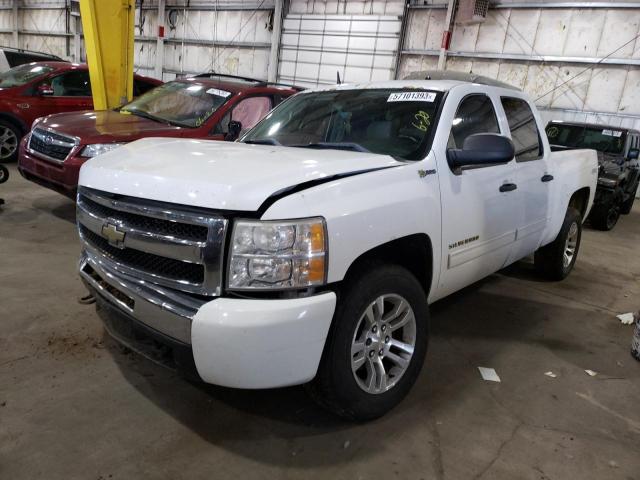 3GCUKUEJXBG300955 - 2011 CHEVROLET SILVERADO K1500 HYBRID WHITE photo 1