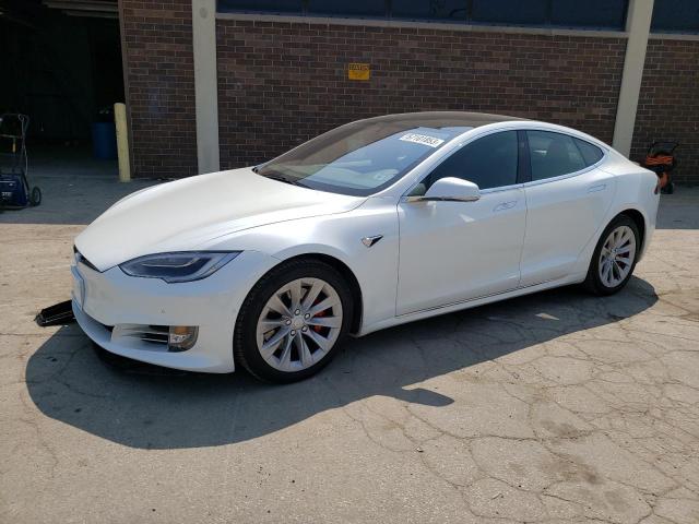 5YJSA1E49HF216403 - 2017 TESLA MODEL S Білий фото 1