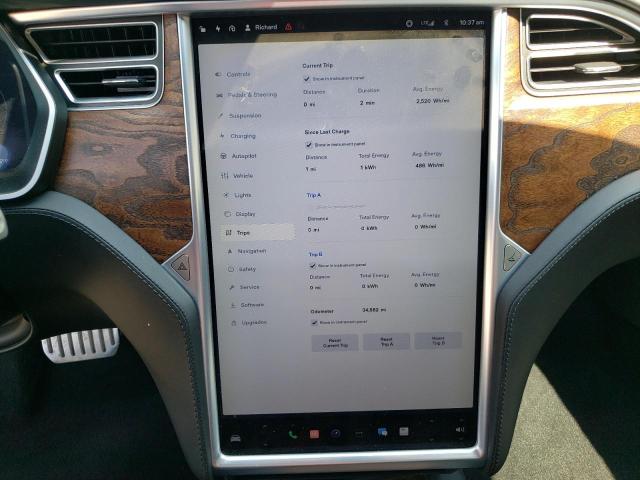 5YJSA1E49HF216403 - 2017 TESLA MODEL S Білий фото 9