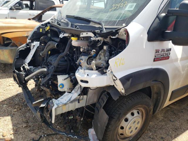 3C6LRVDG1ME525077 - 2021 RAM PROMASTER 2500 HIGH أبيض صورة 9