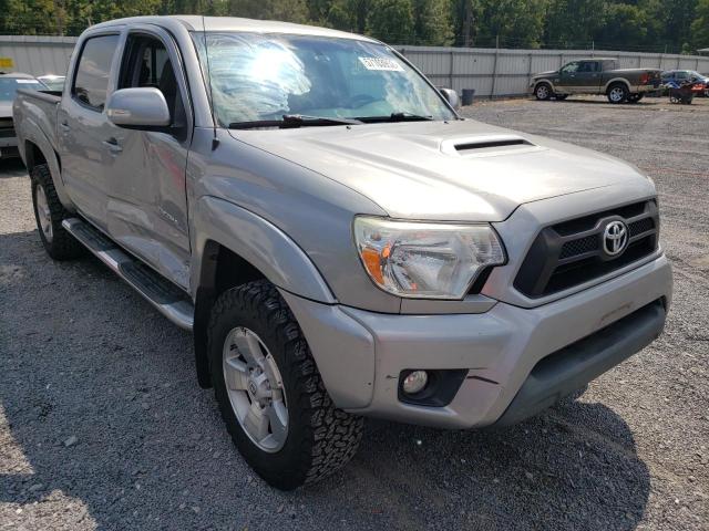 3TMLU4EN7EM138166 - 2014 TOYOTA TACOMA DOUBLE CAB SILVER photo 1