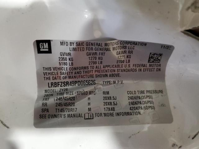 LRBFZSR49PD065626 - 2023 BUICK ENVISION AVENIR WHITE photo 13