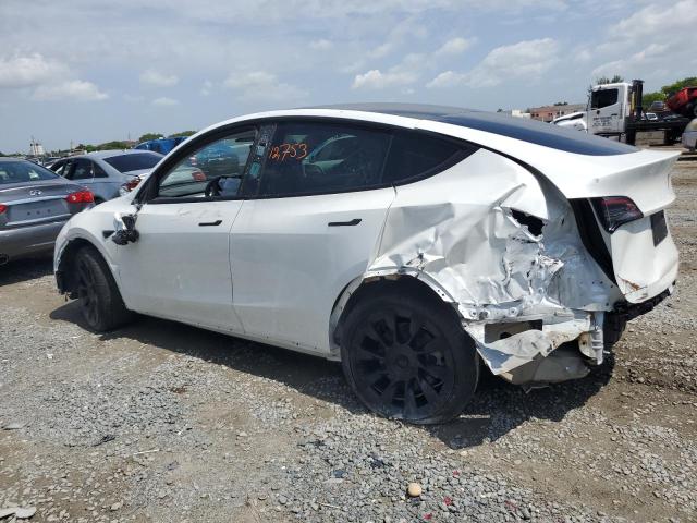 5YJYGDEE8LF021985 - 2020 TESLA MODEL Y أبيض صورة 2