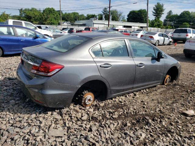 2HGFB2F98DH532413 - 2013 HONDA CIVIC EXL ნაცრისფერი ფოტო 3