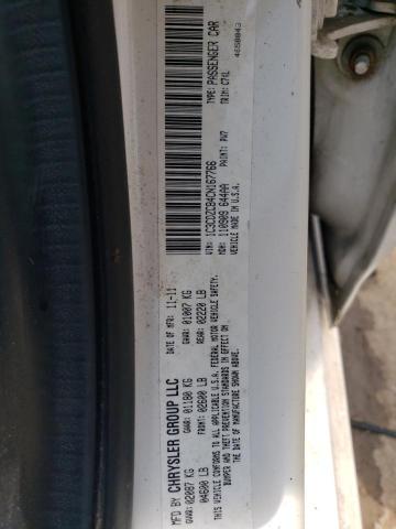 1C3CDZCB4CN167766 - 2012 DODGE AVENGER SXT Blanc photo 12