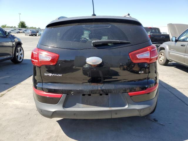 KNDPC3A23D7398387 - 2013 KIA SPORTAGE EX BLACK photo 6