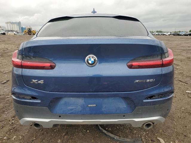 5UXUJ3C5XKLG57088 - 2019 BMW X4 XDRIVE30I BLUE photo 6