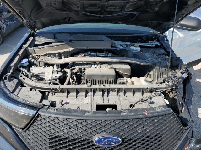 1FM5K8AB1MGA07899 - 2021 FORD EXPLORER POLICE INTERCEPTOR BLACK photo 12