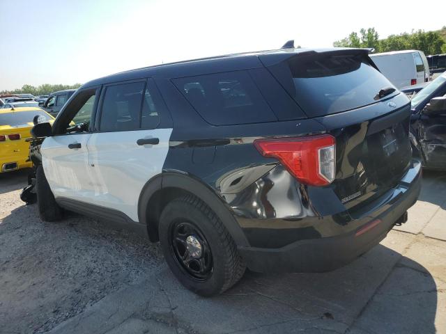 1FM5K8AB1MGA07899 - 2021 FORD EXPLORER POLICE INTERCEPTOR BLACK photo 2