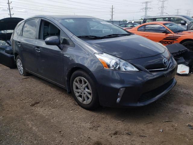 JTDZN3EU8EJ000187 - 2014 TOYOTA PRIUS V GRAY photo 4