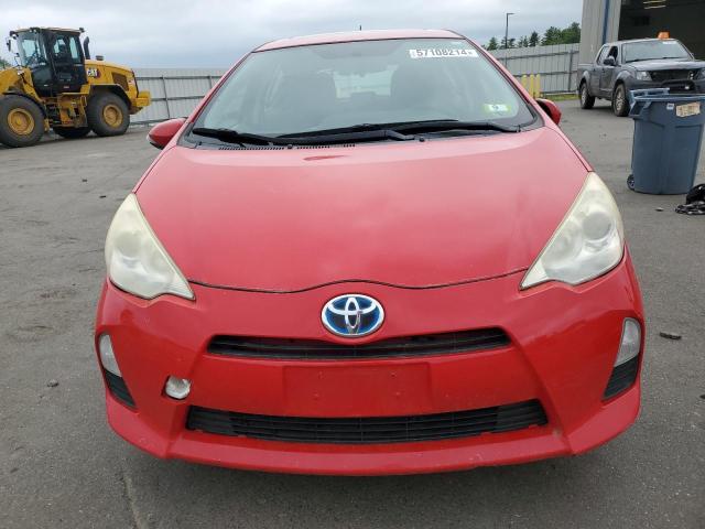 JTDKDTB37C1015938 - 2012 TOYOTA PRIUS C RED photo 5