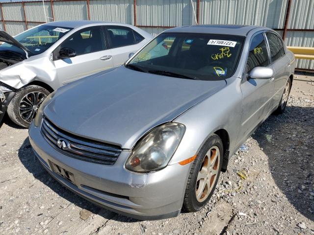 JNKCV51E84M618136 - 2004 INFINITI G35 SILVER photo 2