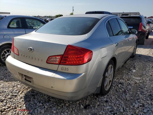 JNKCV51E84M618136 - 2004 INFINITI G35 SILVER photo 4