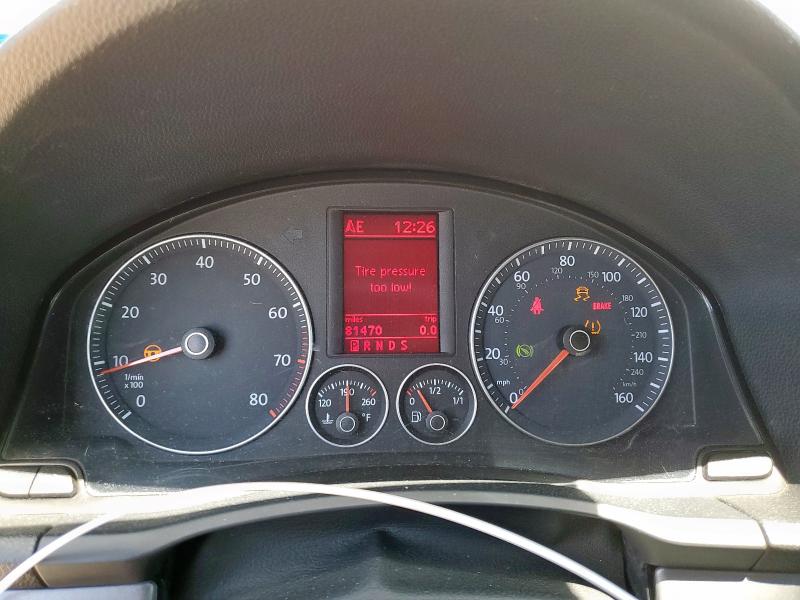 WVWBA71F49V011715 - 2009 VOLKSWAGEN EOS TURBO Ağ foto 9