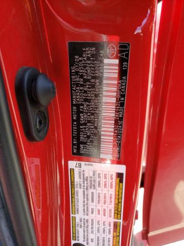 2T1KU40E99C004132 - 2009 TOYOTA COROLLA MA RED photo 12