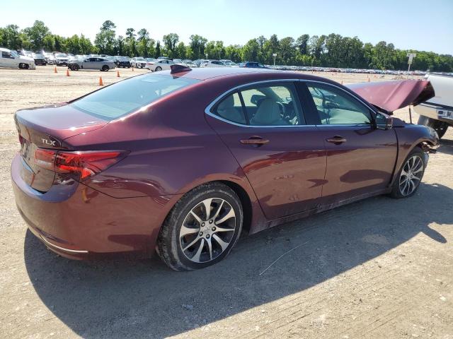 19UUB1F55GA006385 - 2016 ACURA TLX TECH MAROON photo 3