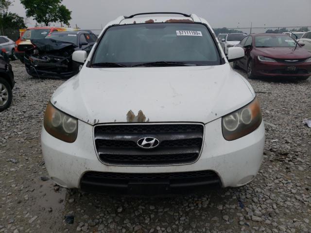 5NMSG13D17H060601 - 2007 HYUNDAI SANTA FE GLS WHITE photo 5